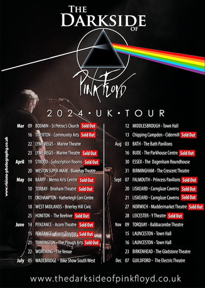 The Darkside of Pink Floyd 2024 UK Tour Dates